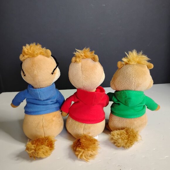 TY Alvin & The Chipmunks Alvin Simon & Theodore TY Beanie Baby Plushes - Picture 6 of 9